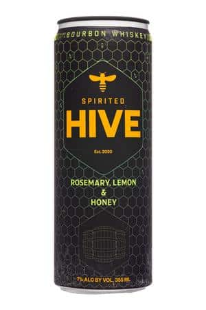 Spirited Hive: SpiritedHive-355ml-2023-Honey-RosemaryLemon