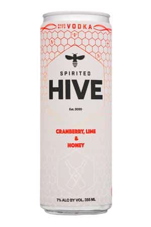Spirited Hive: SpiritedHive-355ml-2023-Honey-CranberryLime