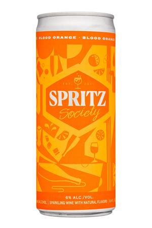 Spritz Society: SpritzSociety-8oz-2021-SparklingWine-BloodOrange