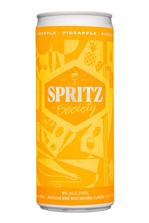 Spritz Society: SpritzSociety-8oz-2021-SparklingWine-Pineapple
