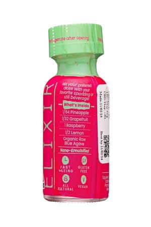 Squier's Specialty Elixirs: SquiersEdibles-1oz-2024-Mixer-PinkPineapple-Facts