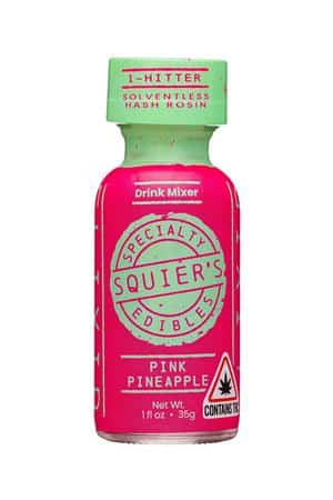 Squier's Specialty Elixirs: SquiersEdibles-1oz-2024-Mixer-PinkPineapple-Front