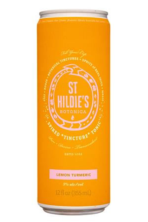 St Hildie's Botonica: StHildiesBotonica-12oz-2021-SpikedTonic-LemonTurmeric