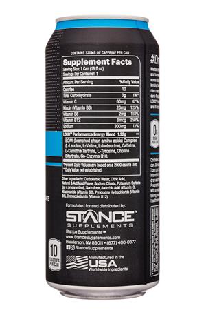 Stance Supplements: StanceSupplements-16oz-2020-Loud-BlueRazzCandy-Facts