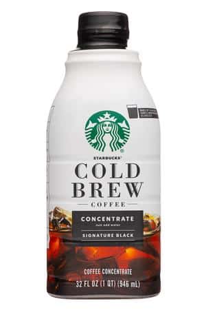 Starbucks Cold Brew Coffee: Starbucks-32oz-2024-CBConcentrate-Black-Front