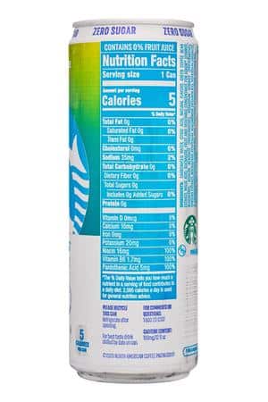 Starbucks Iced Coffee: Starbucks-12oz-2025-IcedEnergy-BluebLemonade-Facts