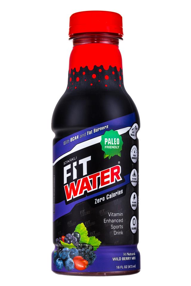 Starkli: Starkli-16oz-FitWater-WildBerryMix-Front