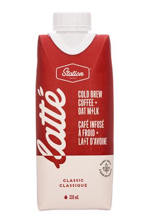 Station Cold Brew Coffee Co: Station-330ml-2020-OatColdBrew-Classic-Front