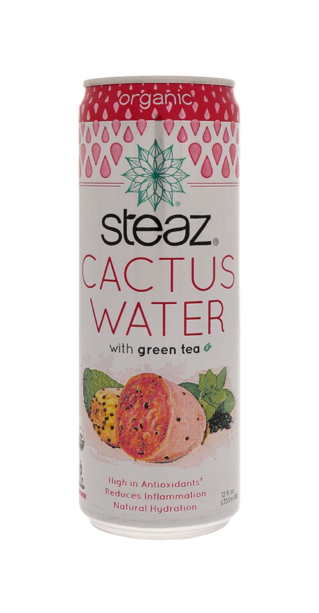 Steaz Cactus Water: Steaz Green Front