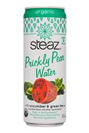 Steaz Prickly Pear: Steaz-12oz-PricklyPearWater-CucumberGreenTea-Front