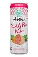 Steaz Prickly Pear: Steaz-12oz-PricklyPearWater-GreenTea-Front