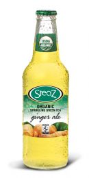 Steaz Sparkling Green Tea: Steaz Sparkling Green Tea: Ginger Ale