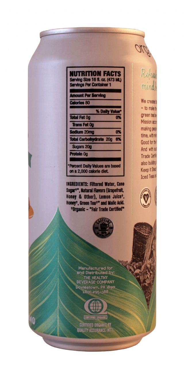 Steaz Organic Iced Teaz: Steaz Grapefruit Facts