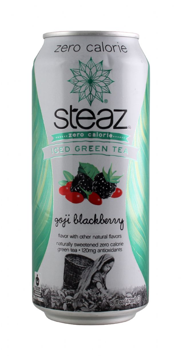 Steaz Organic Iced Teaz: Steaz GojiBlack Front