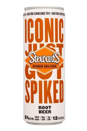 Stewart's Fountain Classics: Stewarts-12oz-2022-SpikedSeltz-RootBeer