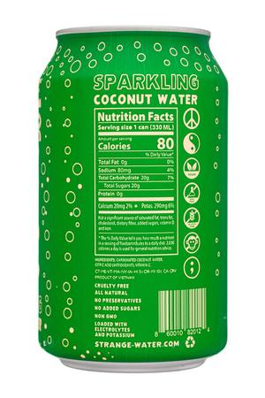 Strange Water: StrangeWater-12oz-2024-CoconutWater-Sparkling-Facts
