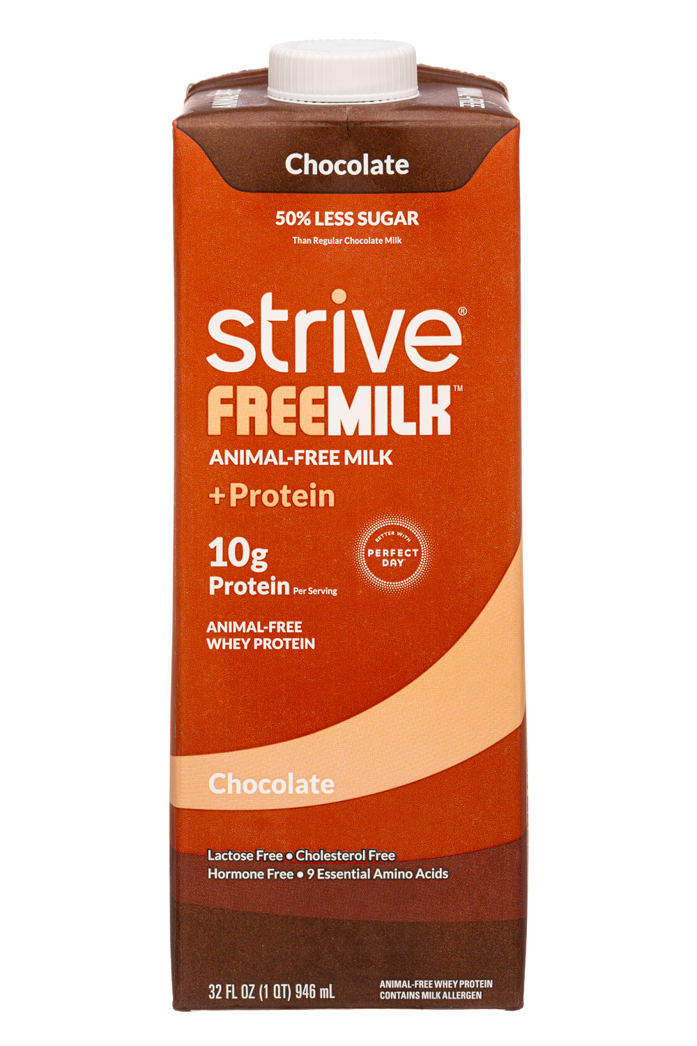 Strive FreeMilk: StriveFreeMilk-32oz-2023-AnimalFreeMilk-Choc-Front