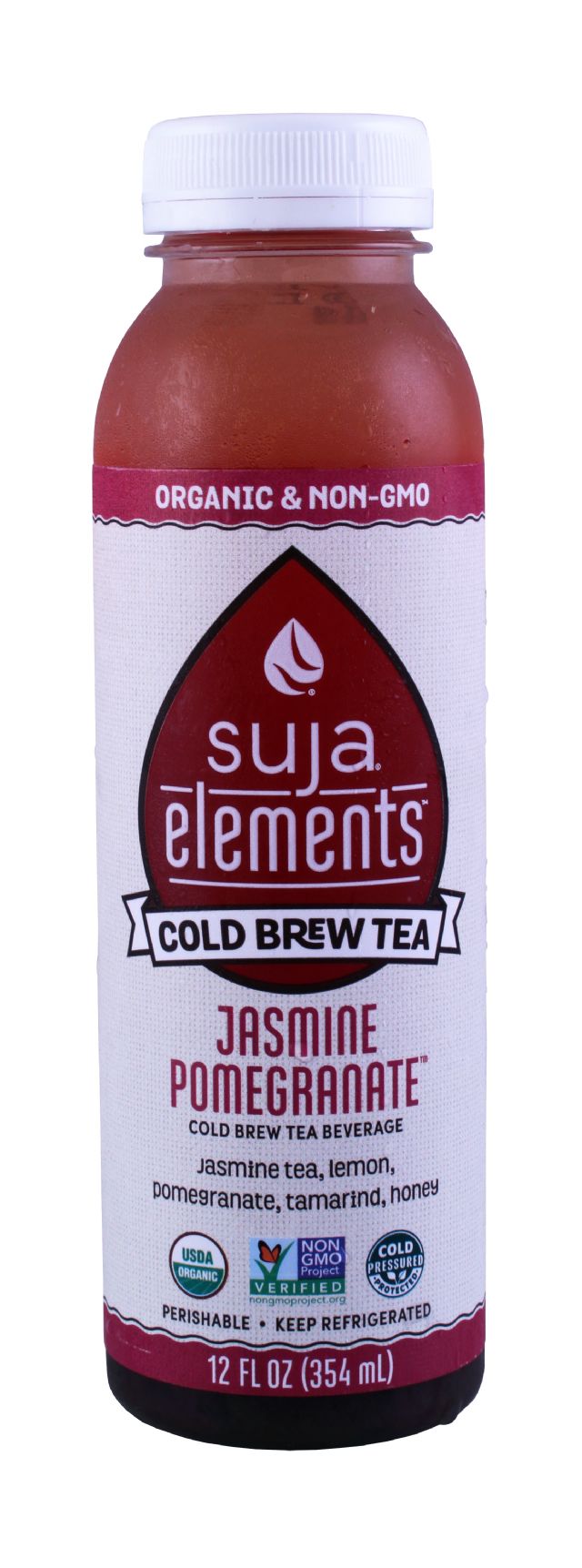 Suja Elements Cold Brew Tea: Suja JasminePom Front