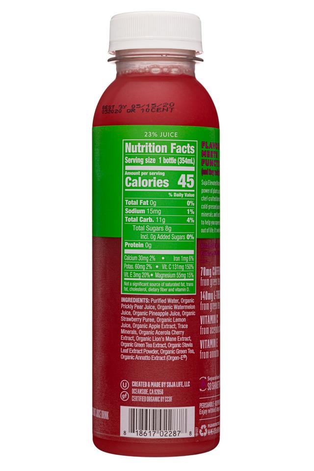 Suja Organic Elevated Nutrients: Suja-12oz-2020-EnergizedFocus-PricklyPear-Facts