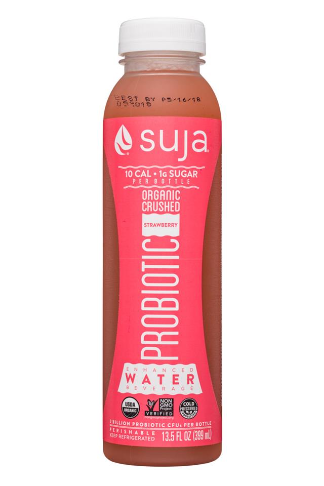 Suja Probiotic Water: Suja-13oz-ProbioticWater-Strawberry-Front