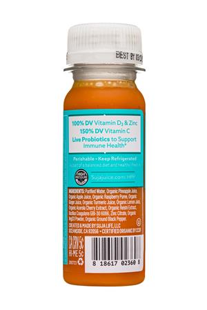 Suja Wellness Shots: Suja-2oz-2020-Shot-VitaminDZinc-Facts