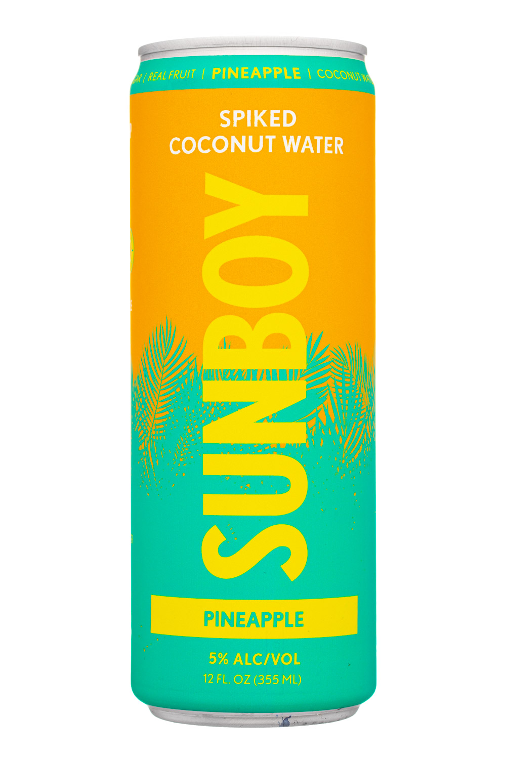 SUNBOY: Sunboy-12oz-2022-SpikedCocoWater-Pineapple