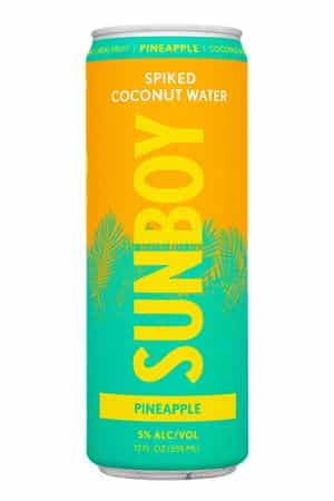 SUNBOY: Sunboy-12oz-2022-SpikedCocoWater-Pineapple