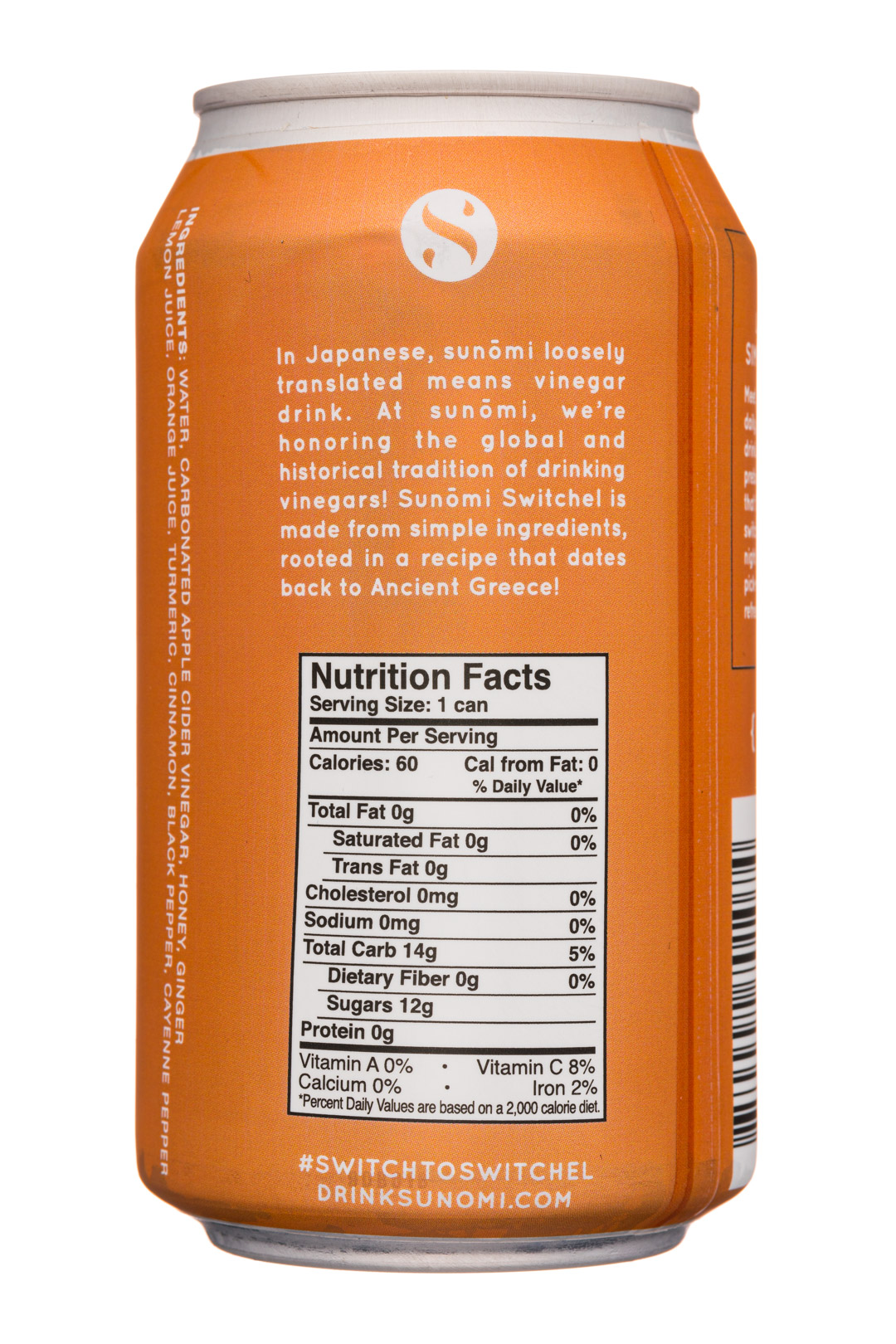 Sunomi: SipCity-12oz-Sunomi-SparklingSwitchel-Turmeric-Facts