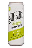 Sunshine Energy: Sunshine-12oz-SparklingEnergy-CitrusLime-Front