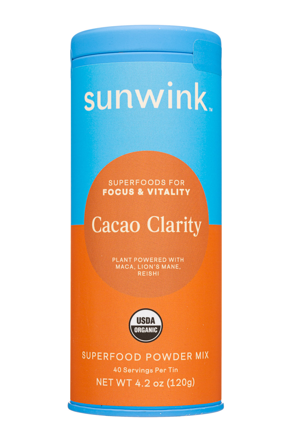 Sunwink: Sunwink-4oz-2023-SuperPowderMix-CacaoClarity-Front