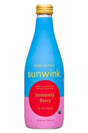 Sunwink: Sunwink-12oz-2023-SparklingTonic-ImmunityBerry-Front