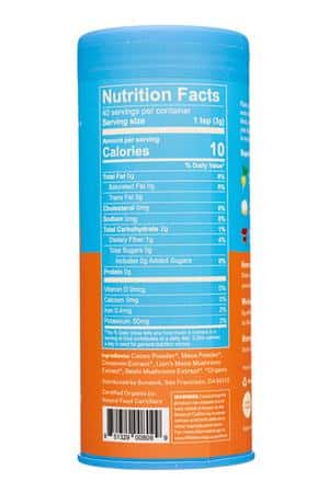 Sunwink: Sunwink-4oz-2023-SuperPowderMix-CacaoClarity-Facts