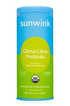 Sunwink: Sunwink-4oz-2023-SuperPowderMix-CitrusLimePrebiotic-Front