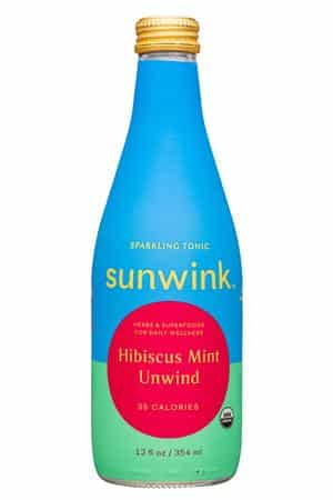 Sunwink: Sunwink-12oz-2023-SparklingTonic-HibiscusMintUnwind-Front
