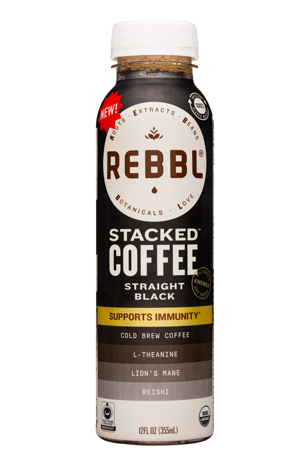 Straight Black Stacked Coffee 2022