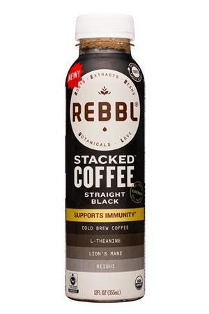 REBBL : Rebbl-12oz-2022-StackedCoffee-StraightBlack-Front