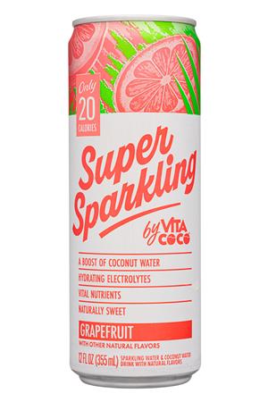 Super Sparkling by Vita Coca: VitaCoco-12oz-2021-SuperSparkling-Grapefruit-Front