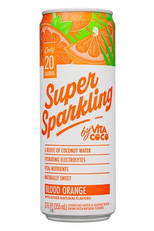 Super Sparkling by Vita Coca: VitaCoco-12oz-2021-SuperSparkling-BloodOrange-Front