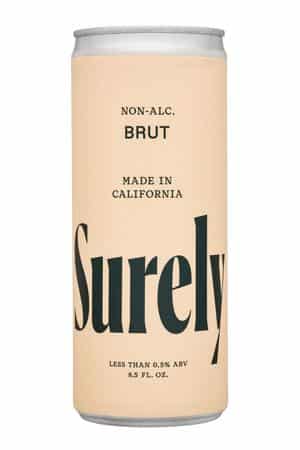 Surely: Surely-9oz-2022-NonAlc-Brut-Front