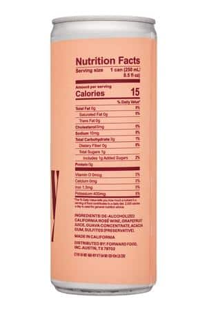 Surely: Surely-9oz-2022-NonAlc-SparklingRose-Facts