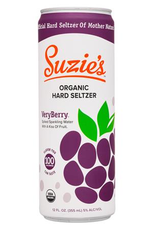 Suzie's Organic Hard Seltzer: Suzies-12oz-2020-HardSeltzer-VeryBerry
