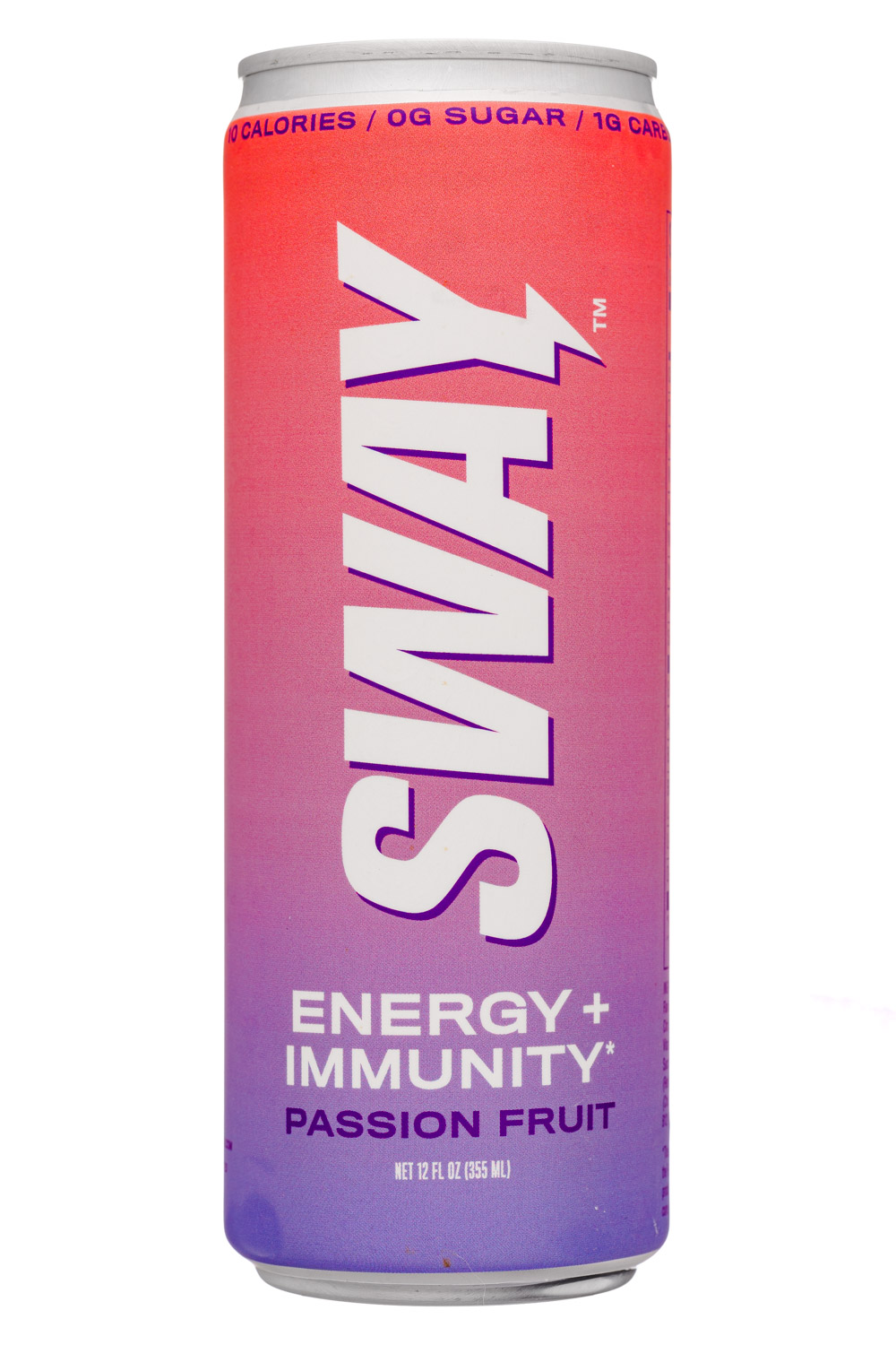 SWAY Energy + Immunity: Sway-12oz-2021-EnerghImmunity-PassionFruit-Front