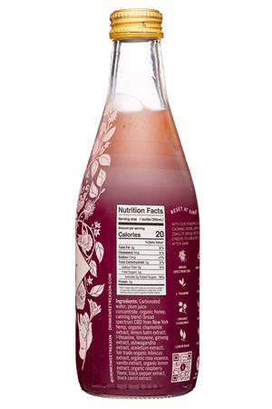 Sweet Reason: SweetReason-12oz-2022-CBDSparkling-PlumBlush-Facts