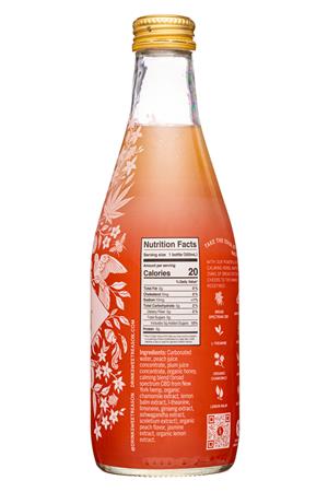 Sweet Reason: SweetReason-12oz-2022-CBDSparkling-PeachJasmine-Facts