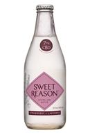 Sweet Reason: SweetReason-12oz-CBDSparklingWater-StrawbLavender-Front