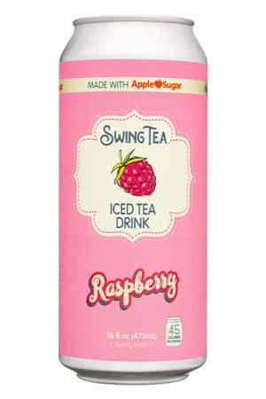 Swing Tea: SwingTea-16oz-2023-IcedTea-Raspberry-Front