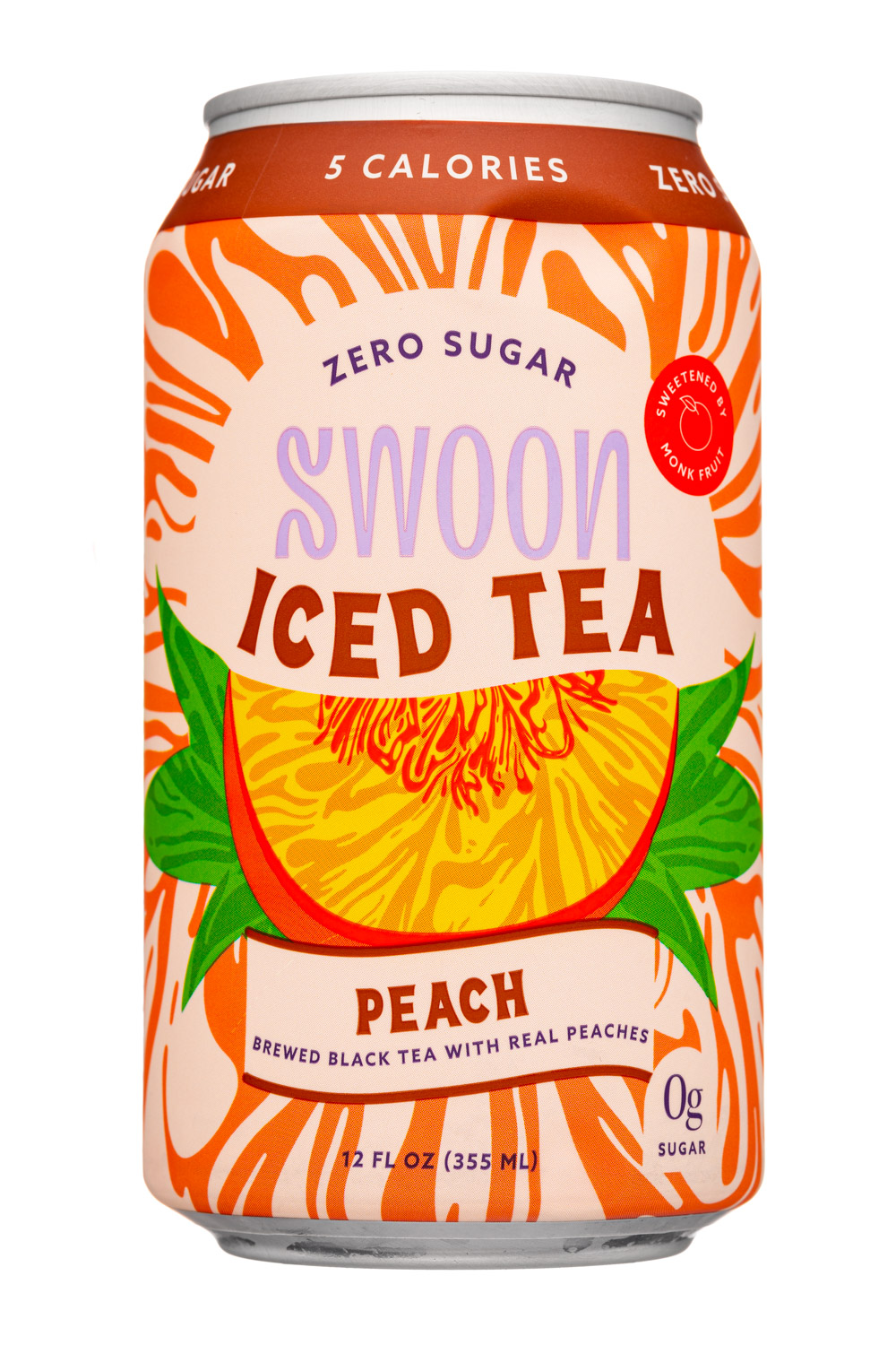Swoon: Swoon-12oz-2021-IcedTea-Peach-Front
