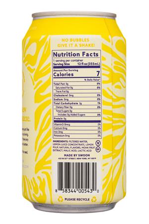 Swoon: Swoon-12oz-2020-Lemonade-Classic-Facts