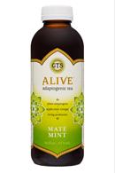 GT's Kombucha: Gts-16oz-AdaptogenicTea-MateMint-Front
