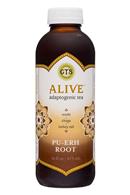 GT's Kombucha: Gts-16oz-AdaptogenicTea-PuerhRoot-Front